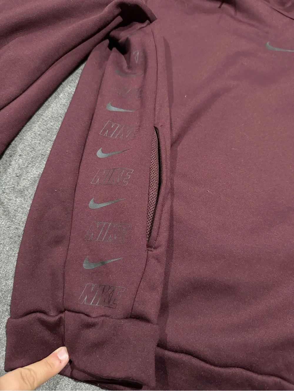 Nike Burgundy Turtleneck Pullover Sweatshirt